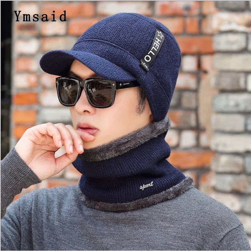 Зимние шапки Skullies Beanies, зимние шапки бини для мужчин и женщин, шерстяной шарф, шапки, Балаклава, маска, шапка, вязаная шапка, новинка