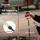 Naturehike Алюминий сплав складной фонарный столб с заземлением для ногтей ультра светильник свободный стоящий походный светильник Полюс крюк для фонаря