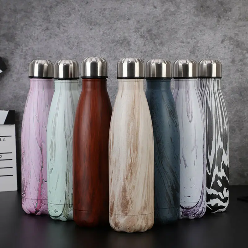 

500ml Vacuum Flask Edelstahl Trinkflasche Becher Doublelayer Isolierte Thermoses Personalized Water Bottle Metal Steel
