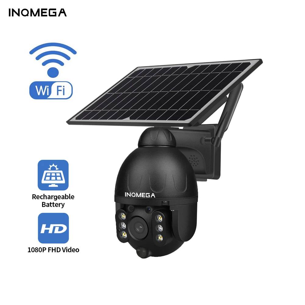 

INQMEGA Outdoor Solar Camera WIFI Wireless Security Detachable Battery CCTV Video Surveillance Smart Monitor Solar Camera