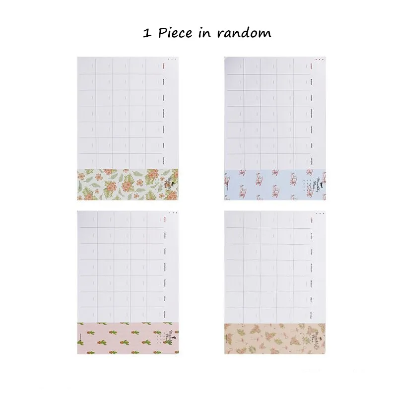 

Floral 48 Sheets A4 Monthly Planner Agenda Memo Pads Daily To Do Iist Notepad Paperlaria Kawaii School Stationery