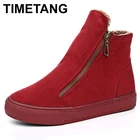 Сапоги женские зимние с плюшевой подкладкой, на молнии