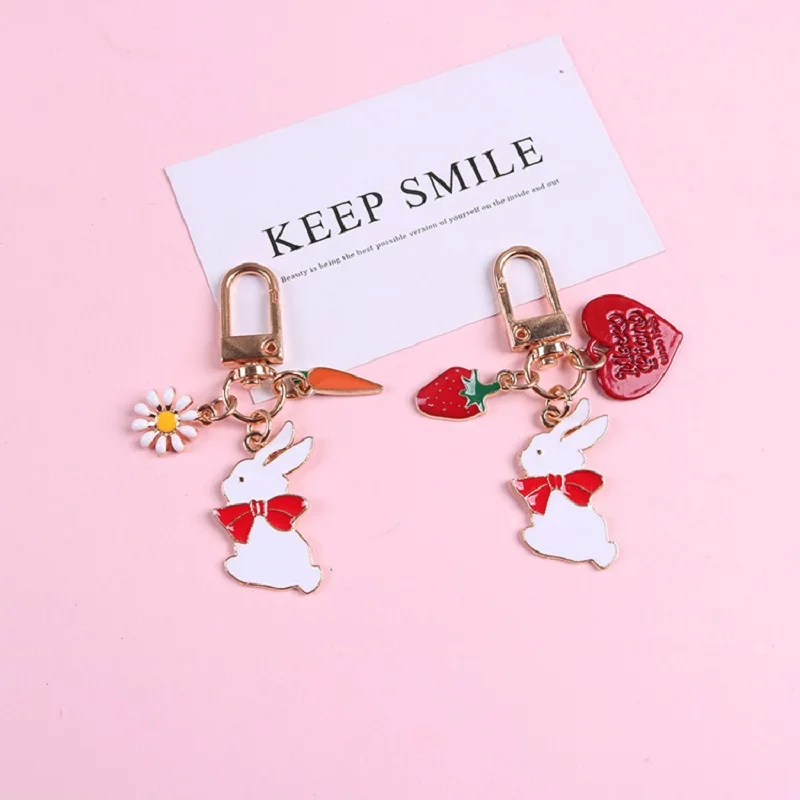 Брелок для ключей мужчин и женщин милый миниатюрный брелок в виде кролика