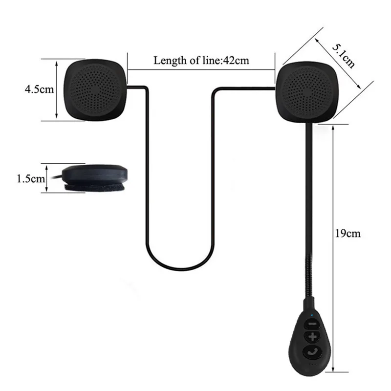 

Motorcycle Helmet Headset Wireless Bluetooth 5.0 MH05 Scooter Speaker Headphone Handsfree Call Music Play Motorcycle Accessories