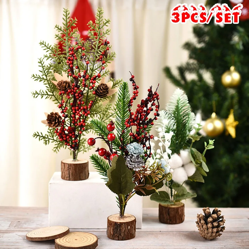 

Mini Christmas Tree Mini Table Top Christmas Tree Small Desk Xmas Tree Party Ornament Decorated Tree