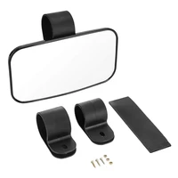 a set black off road rearview mirror motorcycle universal modified mirrors wide rear view center point mirror for uvt 10