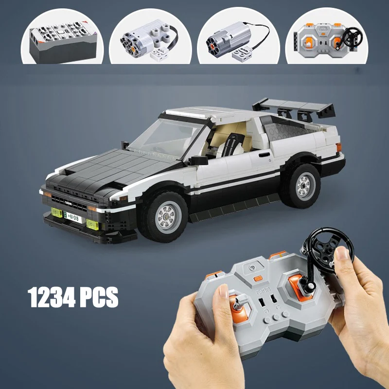 Технический строительный блок масштаб 1:12 начальный D TOYOTA AE86 TRUENO модель