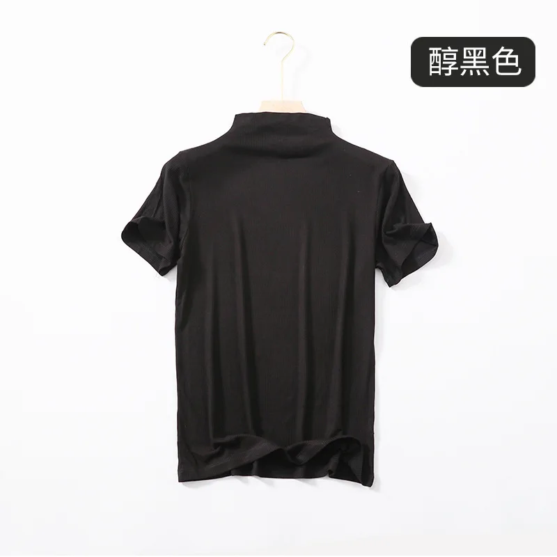 

Shirt Female Summer Thin Short Sleeved T-shirt Tops Elegant Ladies Tops 21-366