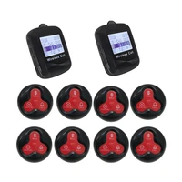 restaurant pager wireless waiter call system 2 watch receiver 8 waterproof 3 keys transmitter for cafe hotel clinic