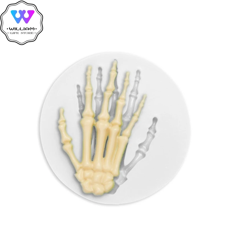 Форма для мастики на Хэллоуин в виде тыквы паука скелета руки мертвые ветки