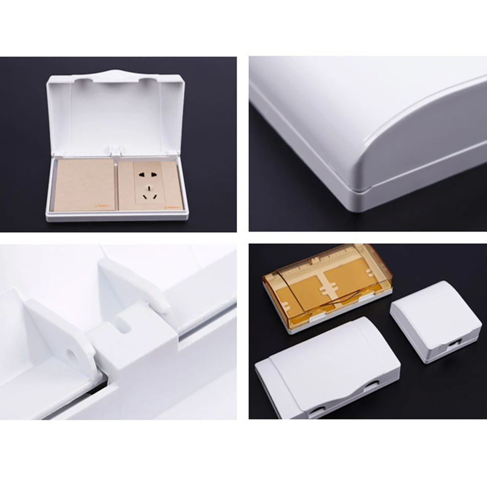 Белое двойное защитное устройство для разъема чехол электрического защитный