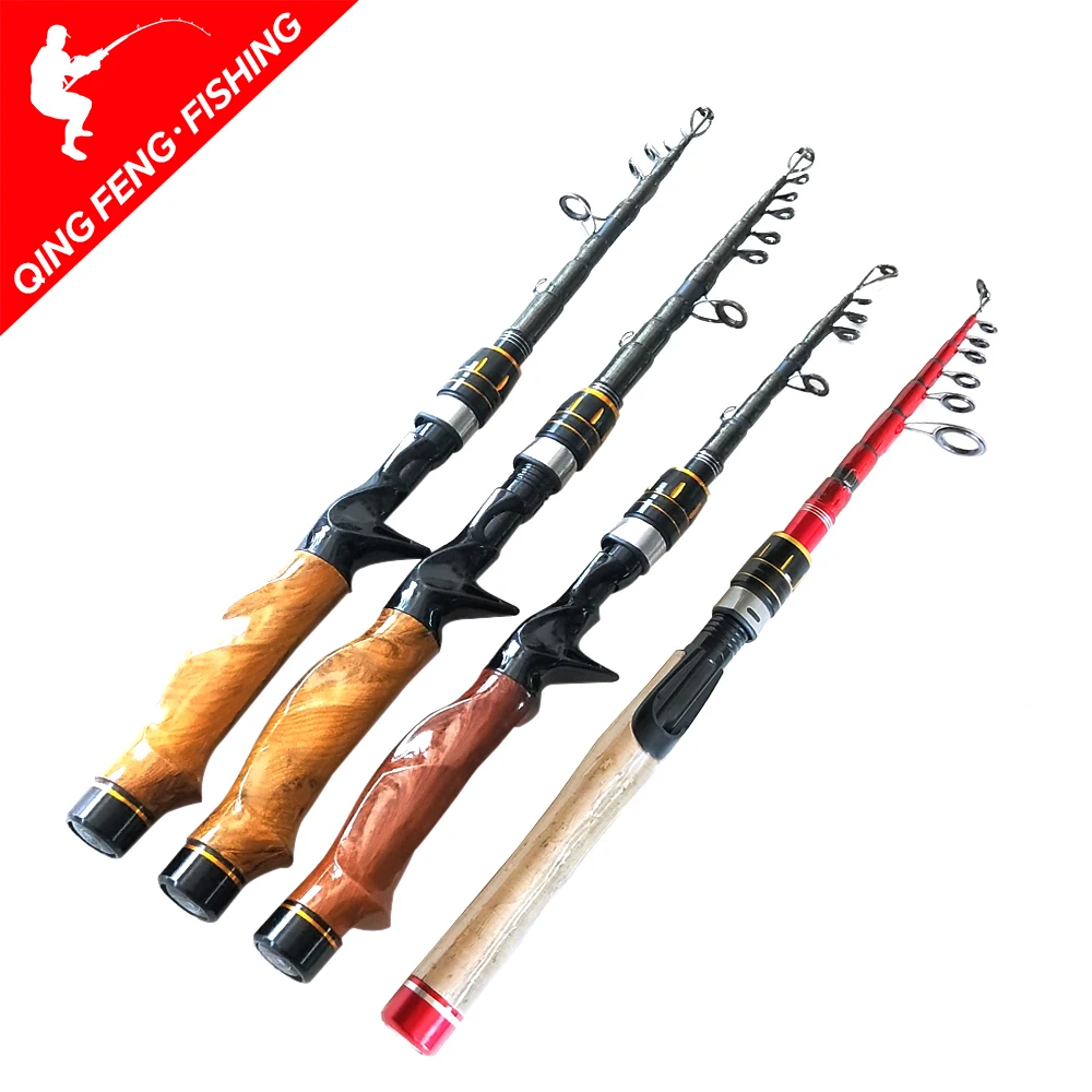 

1.8M-2.7M Protable Telescopic Fishing Rod Cork Handle Spinning Fishing Rod Carbon Fiber Travel Fishing Rod Tackle