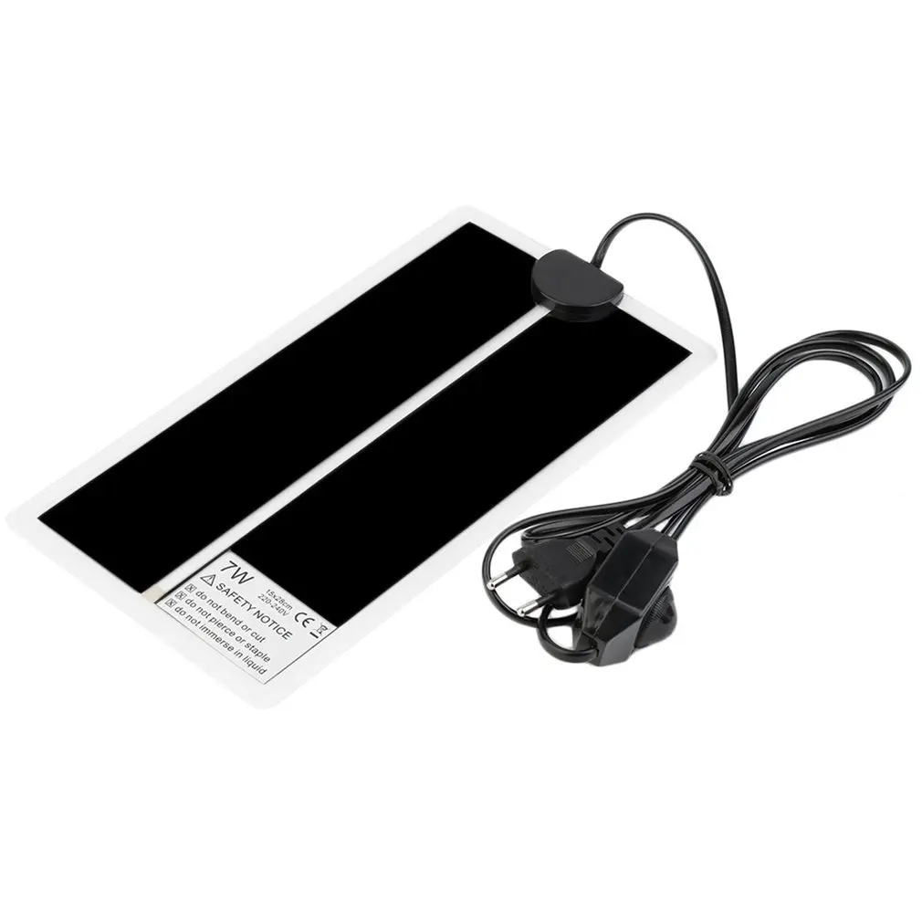 7 Вт ЕС 220V Регулируемый Температура рептилий нагревательный коврик Портативный