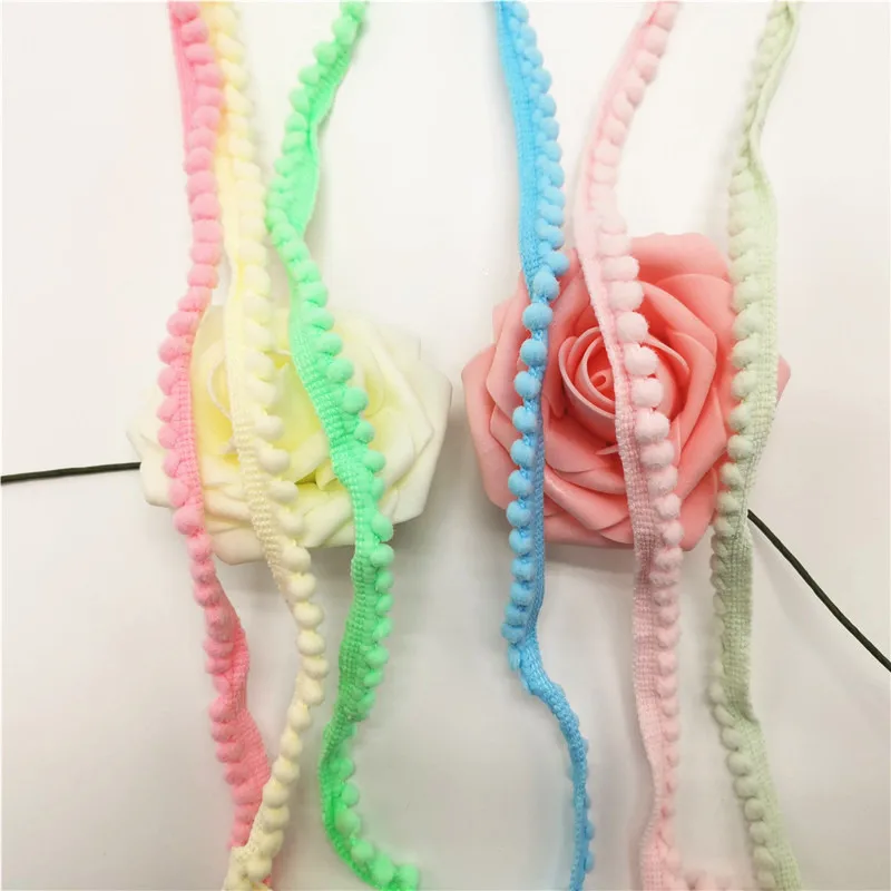 5 ярдов кружевная отделка украшение с помпоном аксессуары для швейной ткани