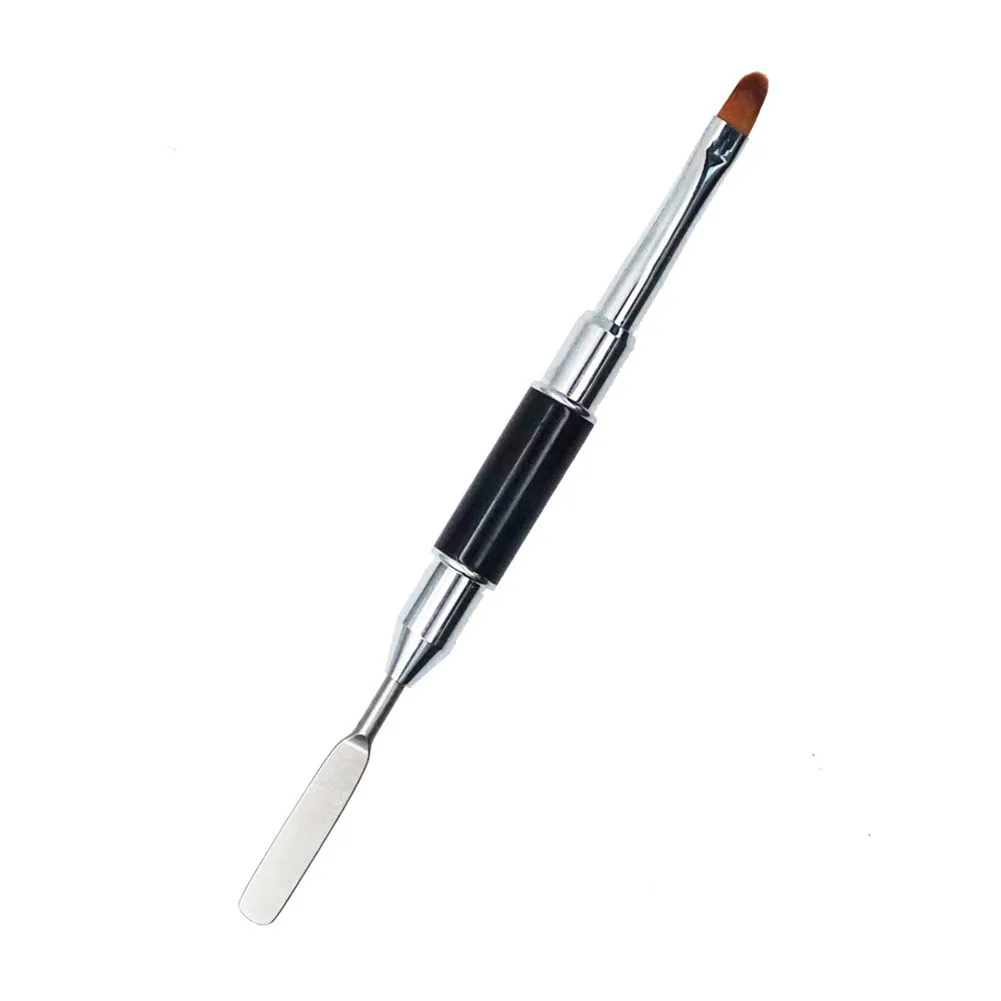 Новинка щетка для ногтей из полигеля УФ лампы двухсторонний инструмент дизайна