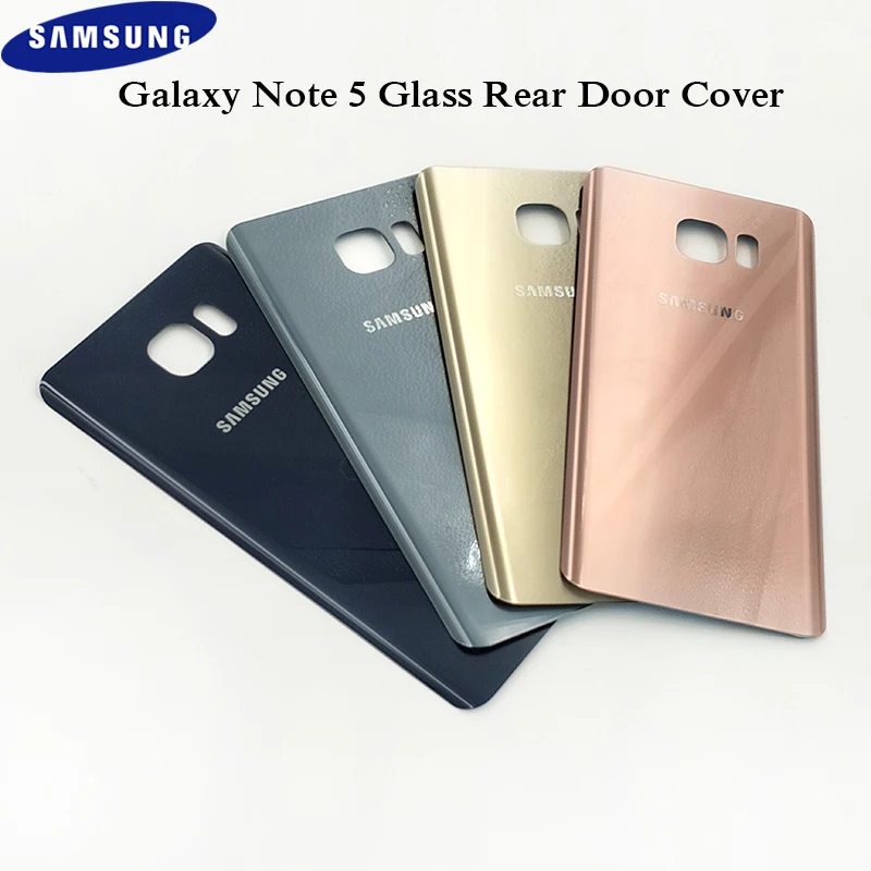 Задняя крышка для аккумулятора Samsung Galaxy Note 5 официальный оригинальный защитный