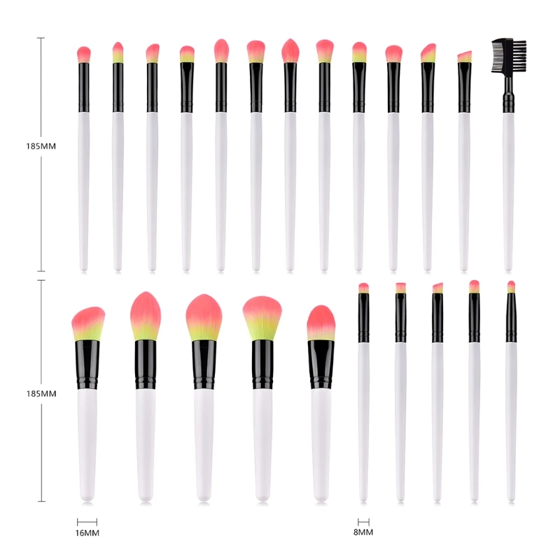 

Professional 23Pcs Makeup Brushes Set Face Powder Blush Eyeshadow Lip Brush Kit