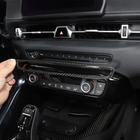 for toyota gr supra a90 2019 22 carbon fiber central control volume knob digital button decorative frame sticker car accessories