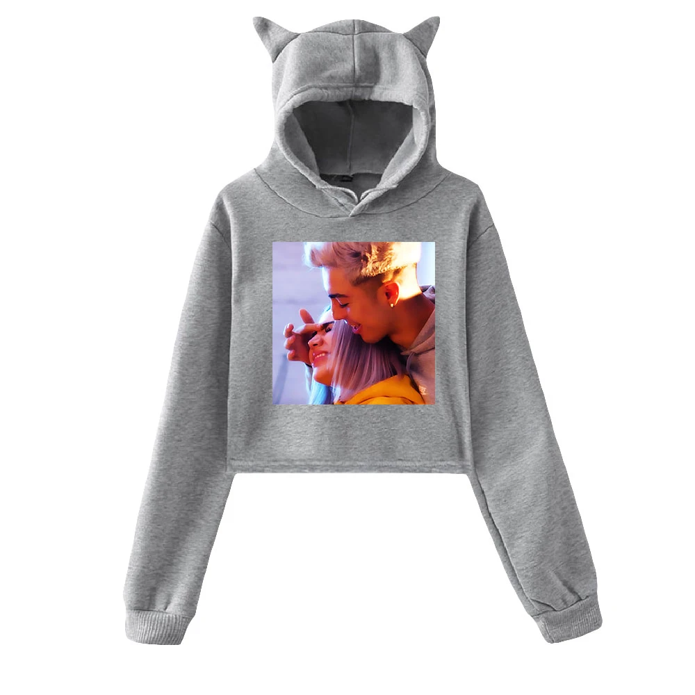 

WAWNI Naim Darrechi Cat Ear Hoodie Woman Casual Print Cotton Hoodies Streetwear Accessories Leisure Hooded New Tops Hot Tops