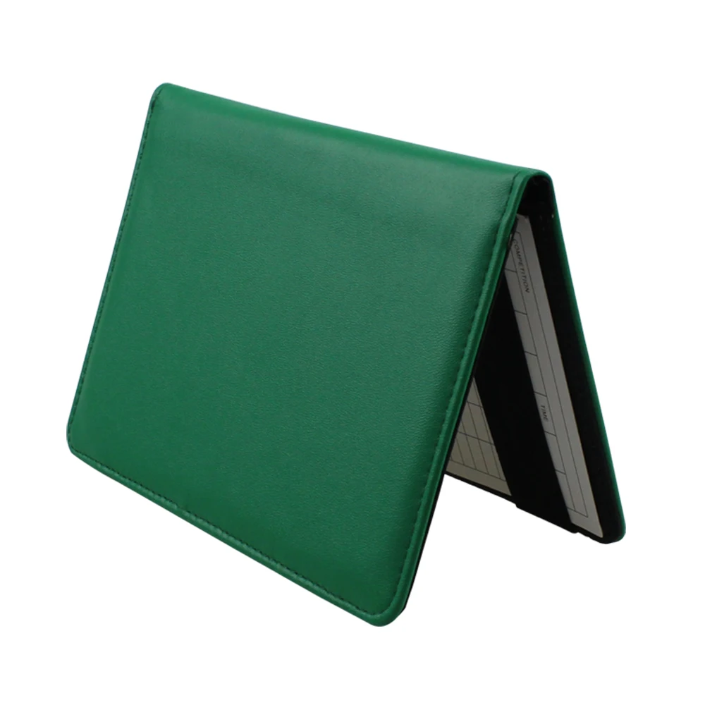 держатель для карт гольфа натуральная кожа книга ведения счета принадлежности |