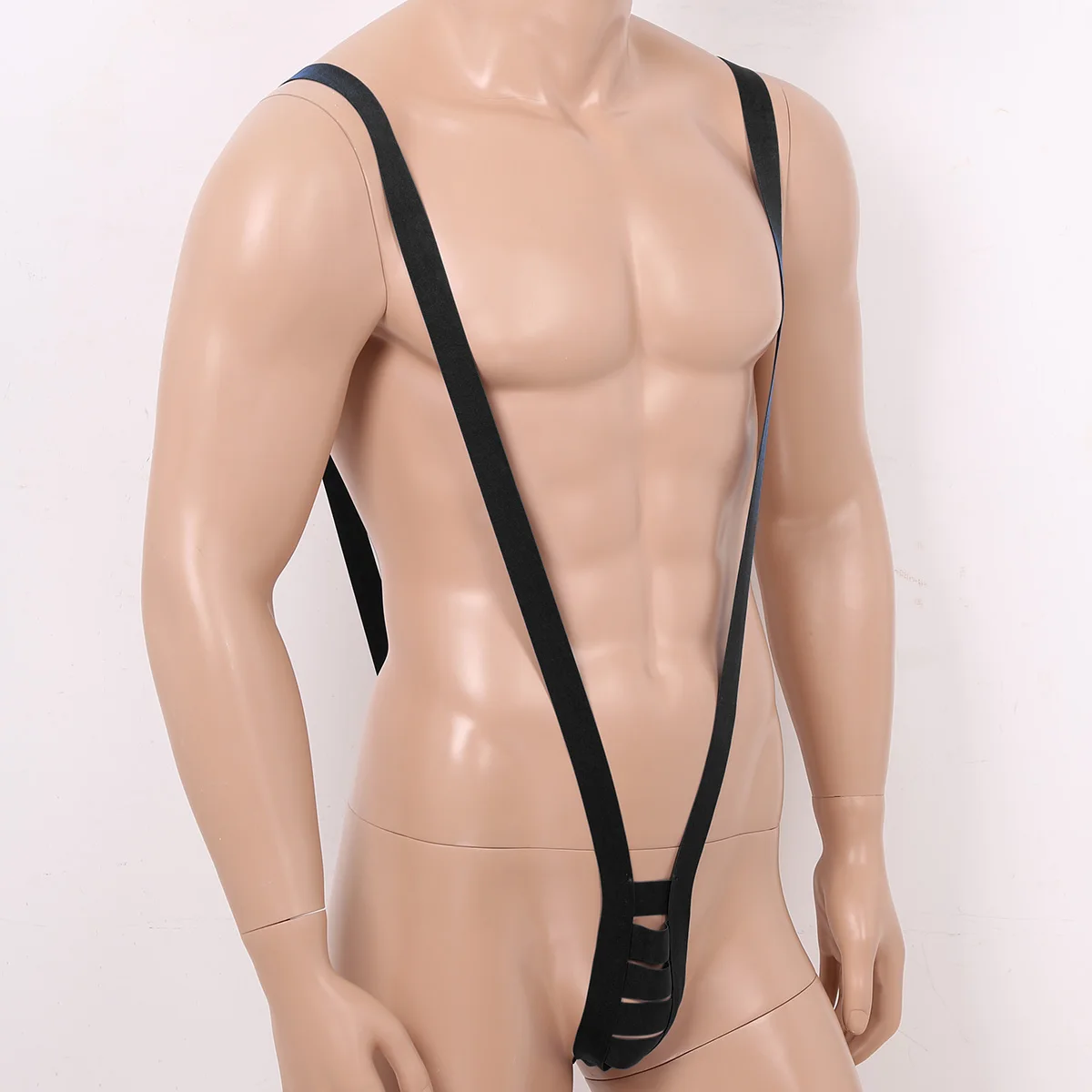 Сексуальный мужской слитный купальник Манкини стринги на бретельках гей нижнее