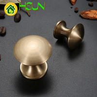 handle drawer wardrobe shoe door northern europe concise full pure copper solid round foramina singulare golden handle brass