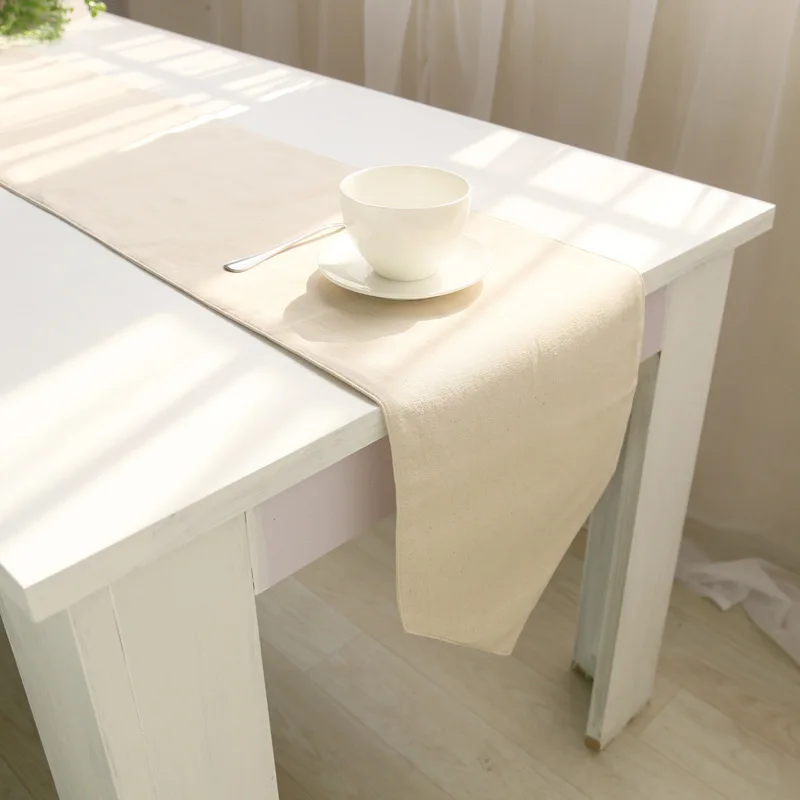 

Plain Cotton Linen Table Runner
