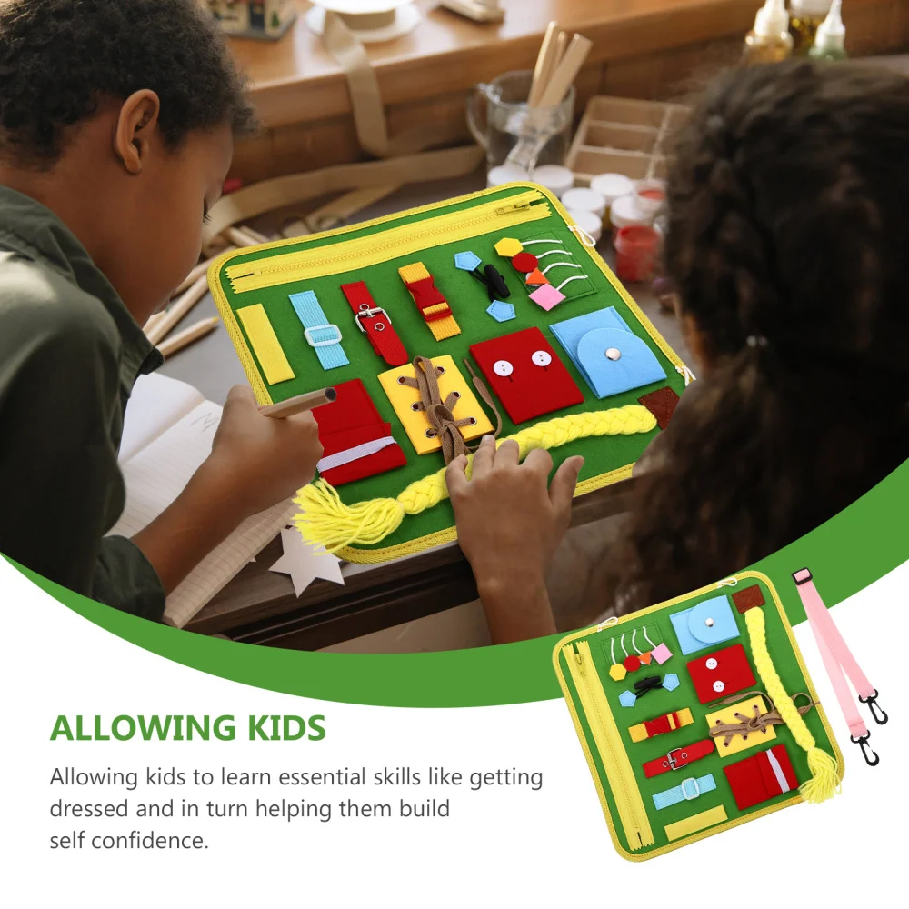 

1 set of Dressing Learning Board Infant Education Kindergarten Teaching Aids