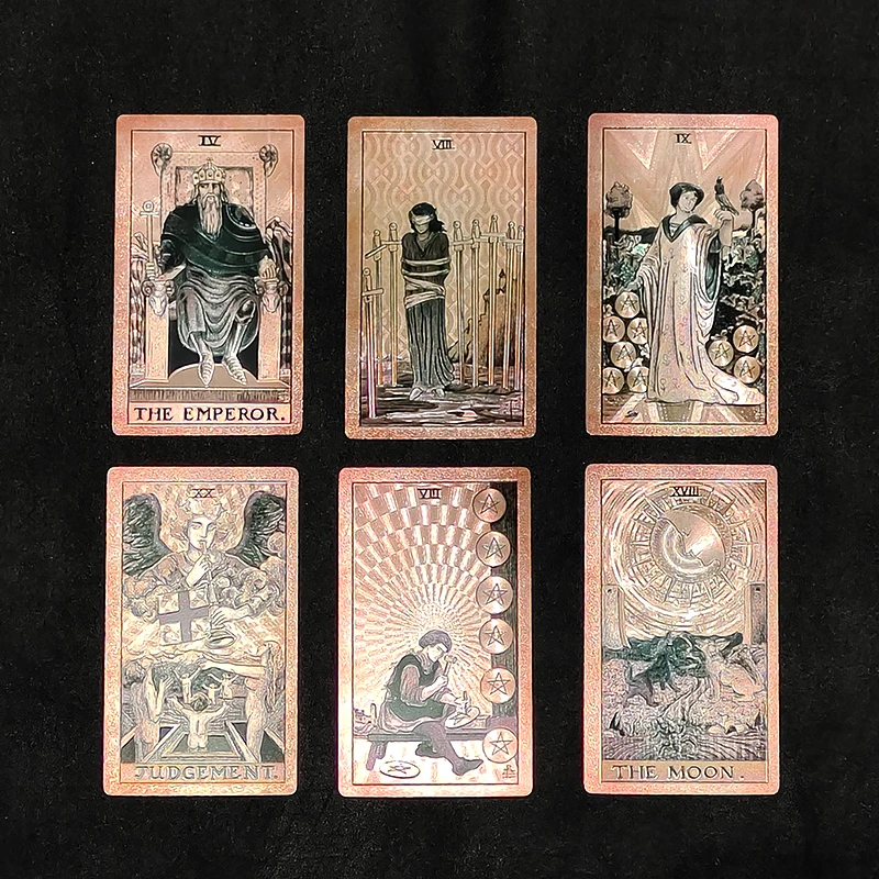 78 шт. Tarot высококачественный бронзирующий тарго с карточкой изображением оркула