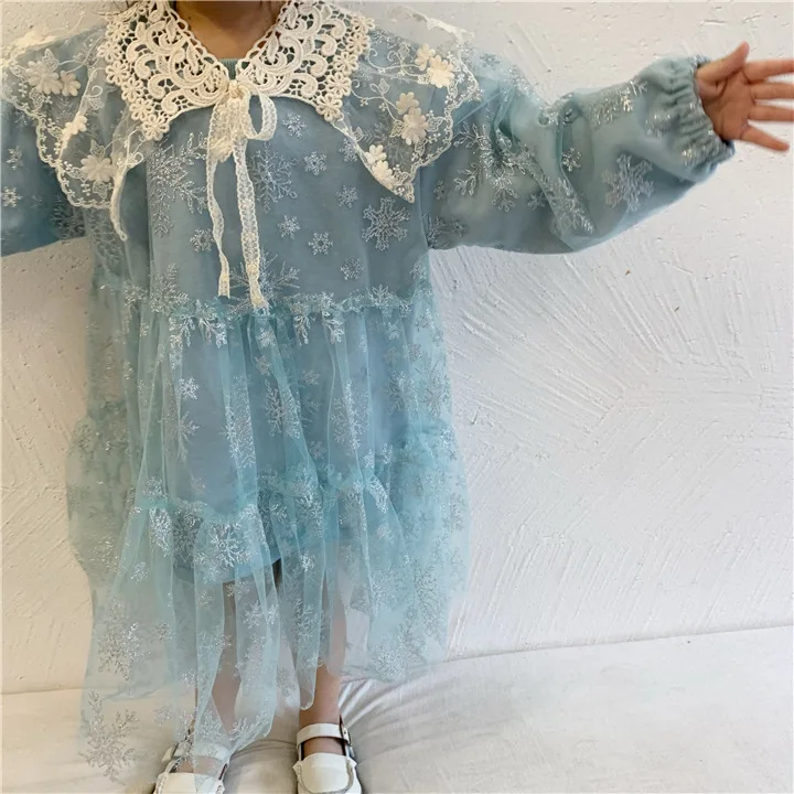 Корейские универсальные аксессуары для малышей с кружевным воротником Джокер