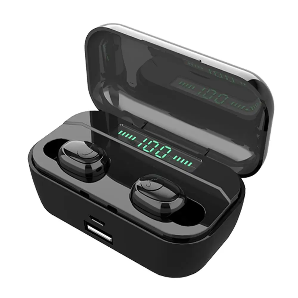 

LED Power Display Earphones Wireless Mini Earbuds In-Ear Headset with Charging Case Bluetooth-compatib For Samsung iPhone Huawei