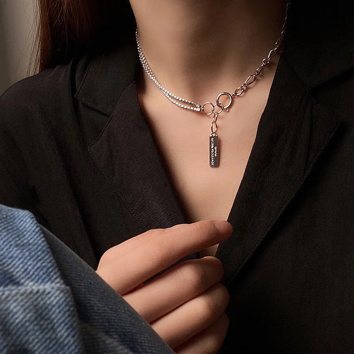 

Vintage Punk Chains on The Neck Choker Pendant Necklace for Women