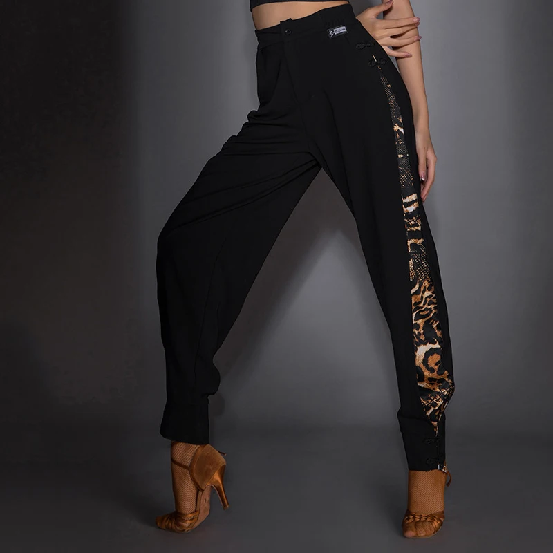 Новинка 2021 брюки для латинских танцев женщин национального стандарта высокая