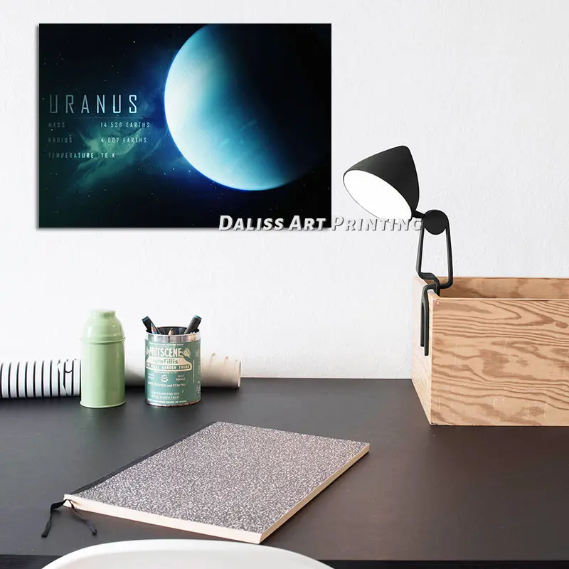 Картины на холсте Космос уран домашний декор картины постер HD печать настенное