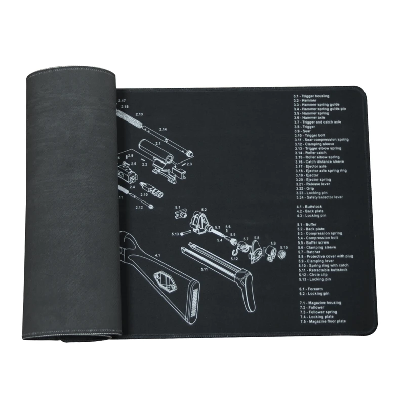AR-10 MP5 1894 Gloc SKS пистолет для чистки резиновый коврик нескользящий чистящий коврик с схемой деталей и инструкциями оружейный коврик