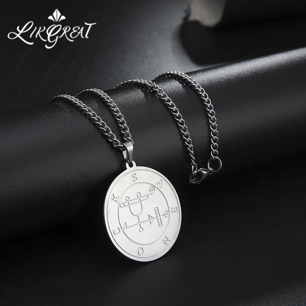 Подвеска LIKGREAT из нержавеющей стали для мужчин ожерелье с малым ключом Соломона