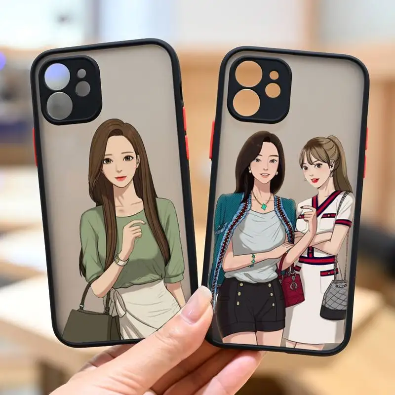 

Anime Version of Korean Drama Phone Case For iPhone 12 11 Mini Pro XR XS Max 7 8 Plus X Matte transparent Back Cover