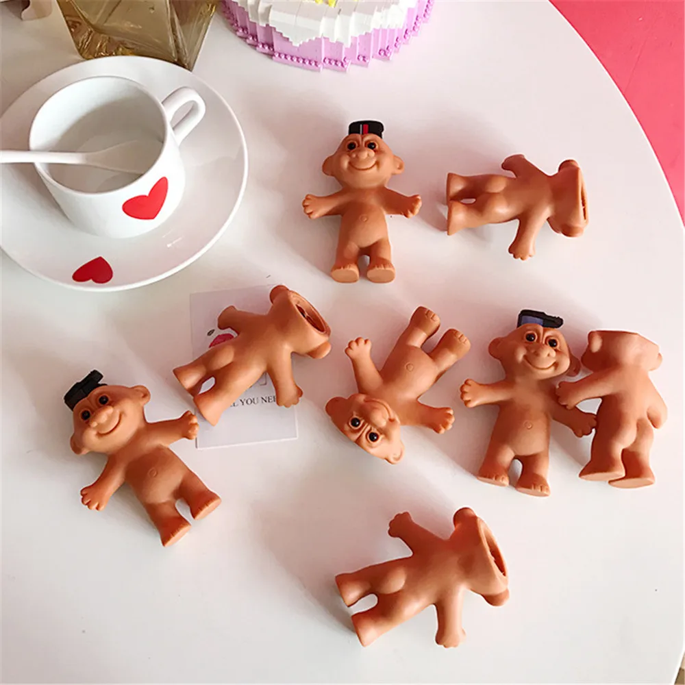 

New Cute Silicone Cute Funny Rubber Naked Doll 7cm Lighter Case Box Lighterc Toys For Men Women Lighter Cigarette Accessories