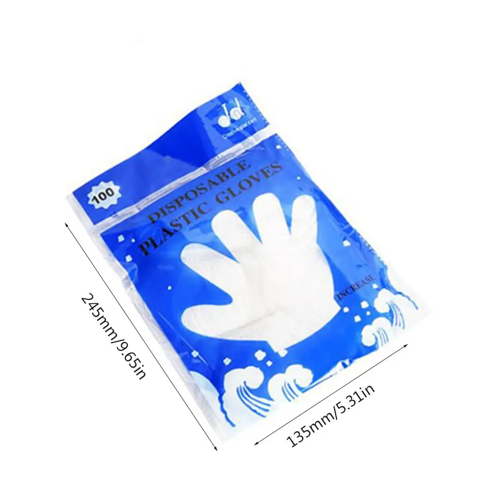 Сверхмощные одноразовые виниловые перчатки 100 шт. супер удобные сверхпрочные