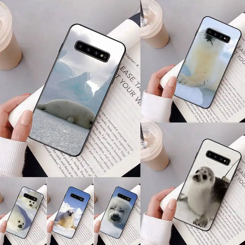 Yinuoda Baby Harp Seal Sea Lion чехол для телефона Samsung Galaxy A50 A30 A71 A40 S10E A60 A50s A30s Note 8 9 S10 Plus S20 S8 |
