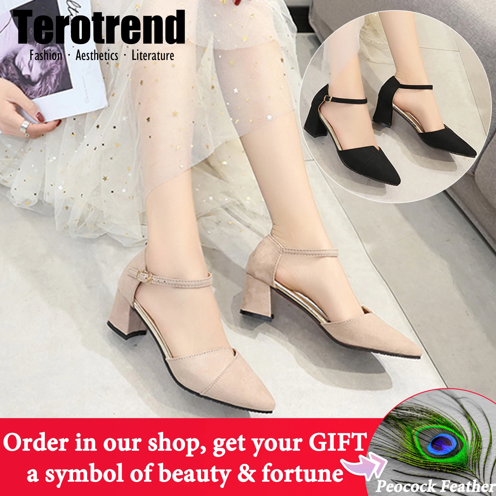 Женские матовые босоножки на высоком квадратном каблуке Классические вечерние с