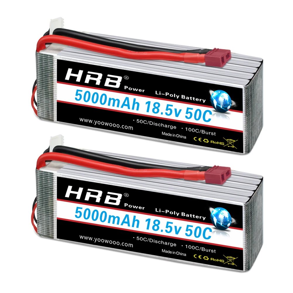 Аккумулятор HRB 5S Lipo 18 5 в 5000 мАч 50C с разъемом XT90 T для радиоуправляемого вертолета