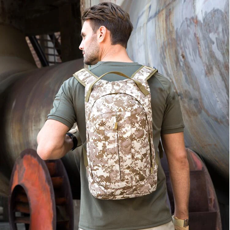

Waterproof 25L Men Military Tactical Backpack Desert Army Bag Travel Hiking Backpack Cotton Nylon Sports Camping Backpack