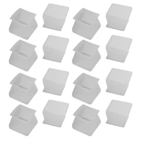 64pcs furniture silicon protection cover square silicone chair leg floor protectors chair leg caps table feet cover