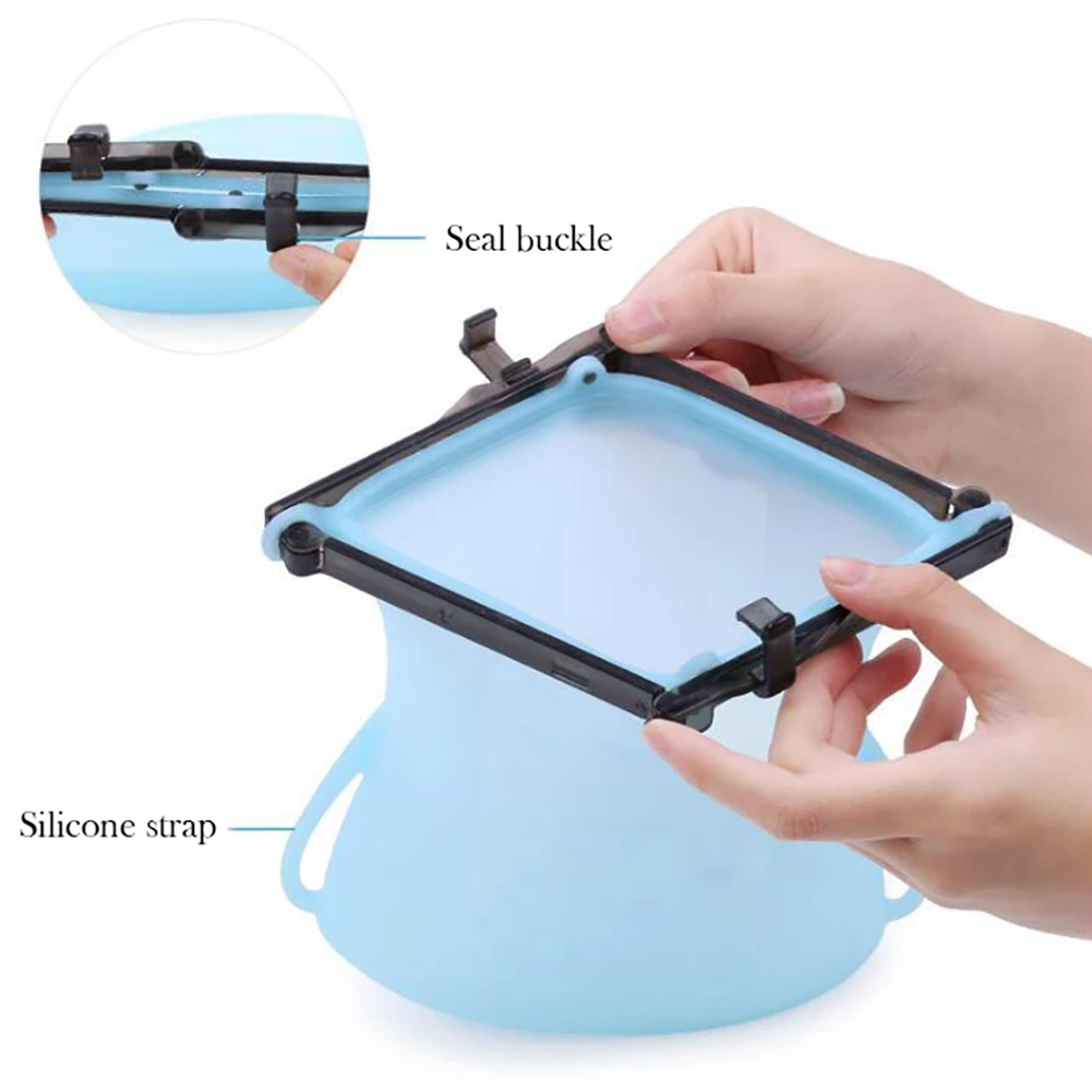 Новые многоразовые силиконовые пакеты для хранения пищевых продуктов