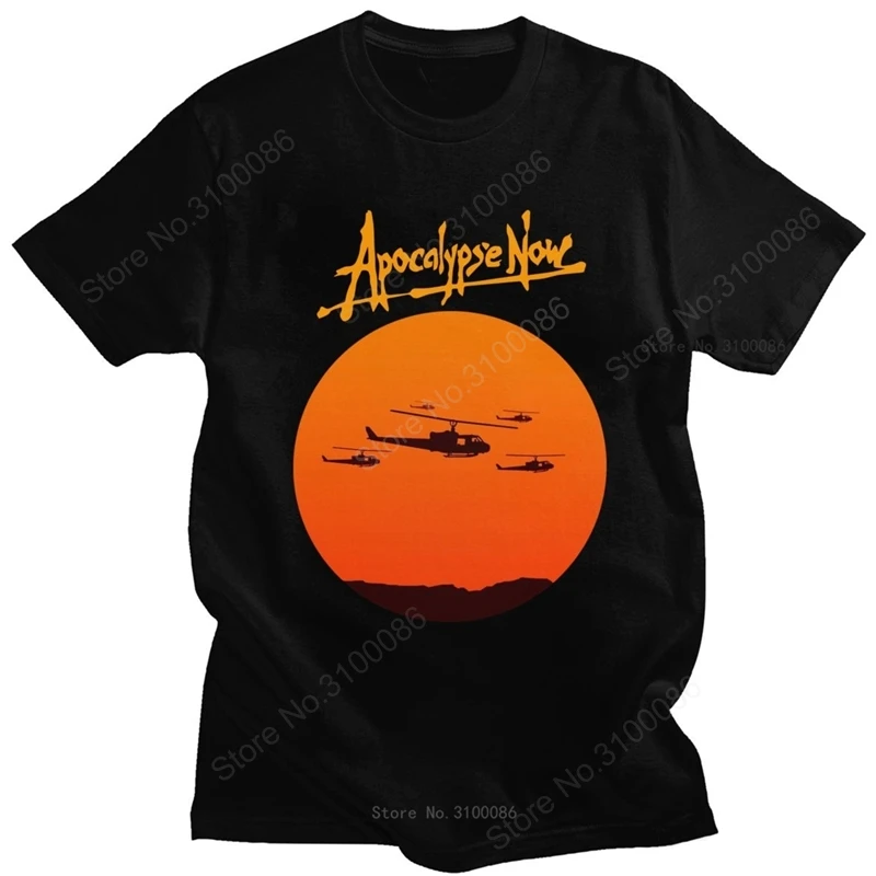 

Футболка Apocalypse Now мужская из чистого хлопка, футболка Huey с вертолетом, вьетнамские войны, футболки, модная футболка с круглым вырезом и корот...