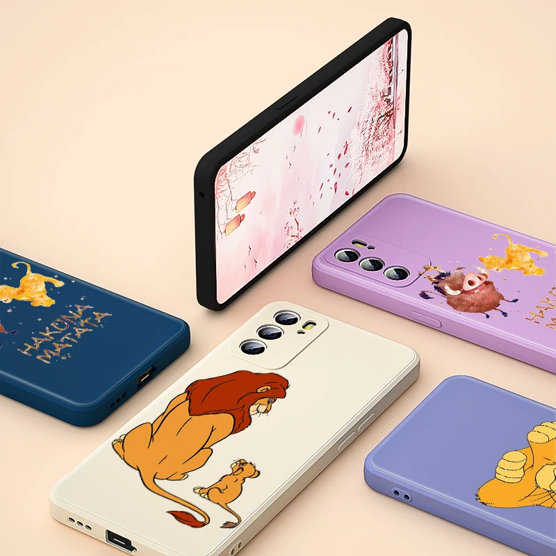 

Disney The Lion King For OPPO Reno 6 5 5K 5F 4F 4Z 4 3 2 2F 2Z Z Pro Plus Lite 5G Phone Case Liquid Silicone Soft Cover