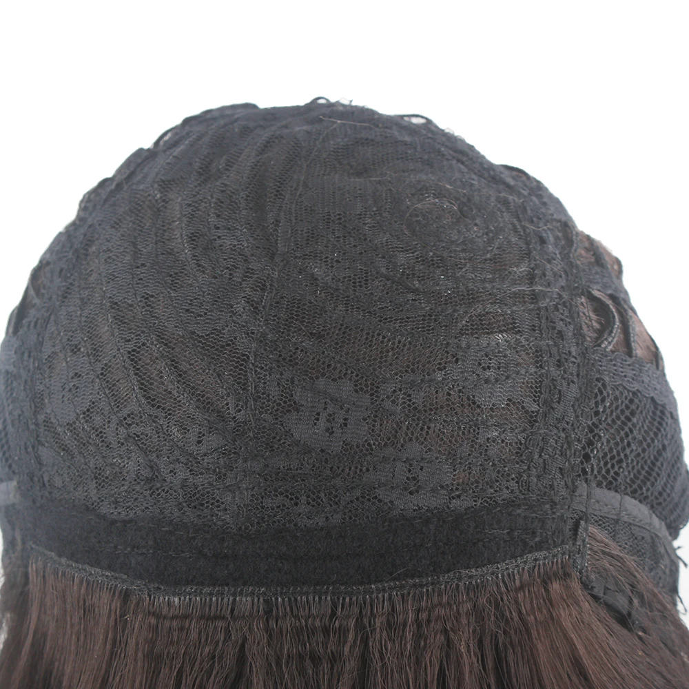 

Synthetic Wigs Machine Made Hair Wig For Women Heat Resisant Short Natural Wave Dark Purple Mix Color Hair Wigs X-TRESS 14inch