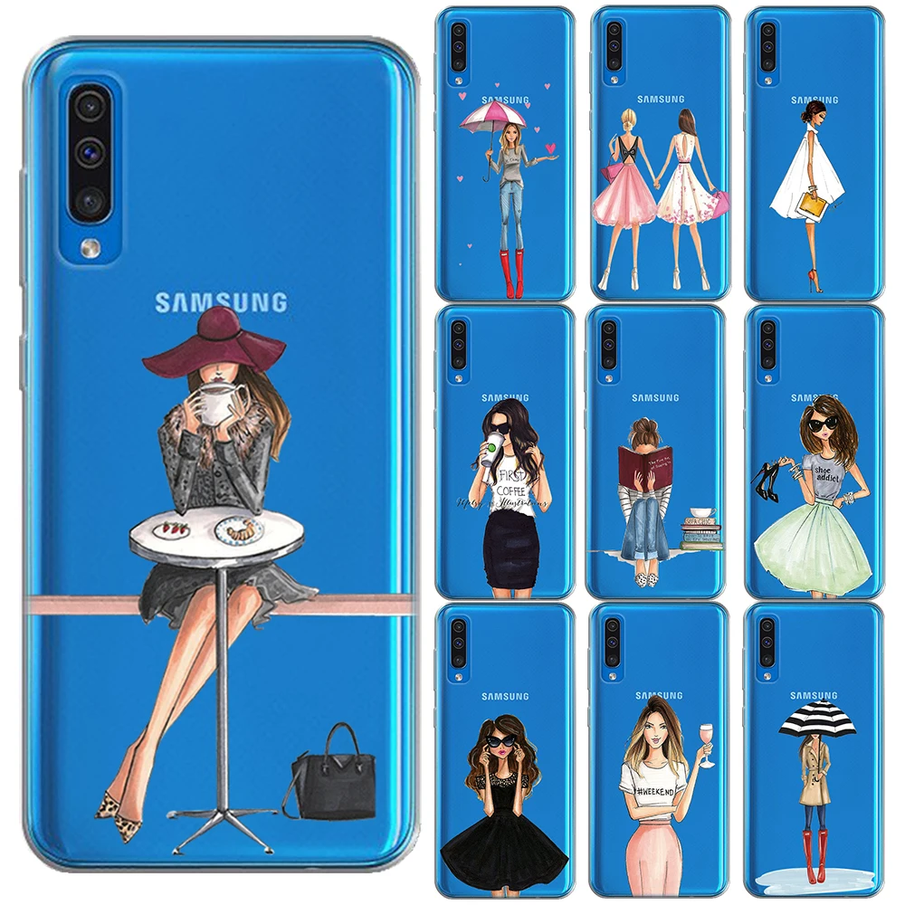 Модный стильный силиконовый чехол для телефона Samsung A10 A20 A30 A40 A50 A60 A70 A01 A51 A71 A81 A91