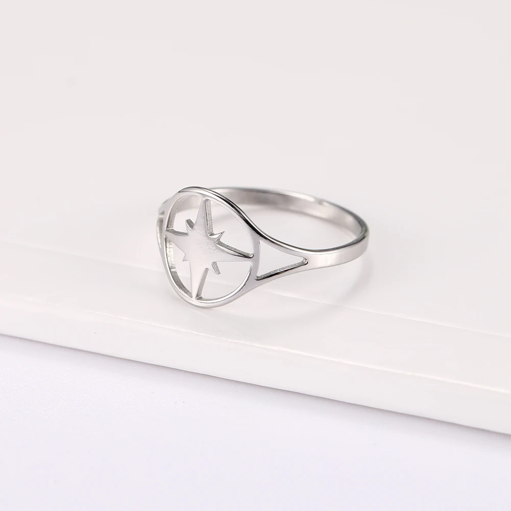 Fishhook Wicca Болгария панк пентаграмма викингов из нержавеющей стали большое кольцо